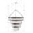 Kunz 22 - Light Steel Dimmable Tiered Chandelier-1522316451