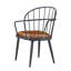 Chaises de salle à manger d'intérieur rembourrées avec pieds 2. Robuste et élégant, l 22,49 po x P 24,86 po, H 32,63 po, base en métal. Attrait durable,