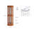 21.5" W Lighted Corner Curio Cabinet-736066423