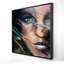 Visage coloré de femme | «Blue Beauty», art encadré-119950799