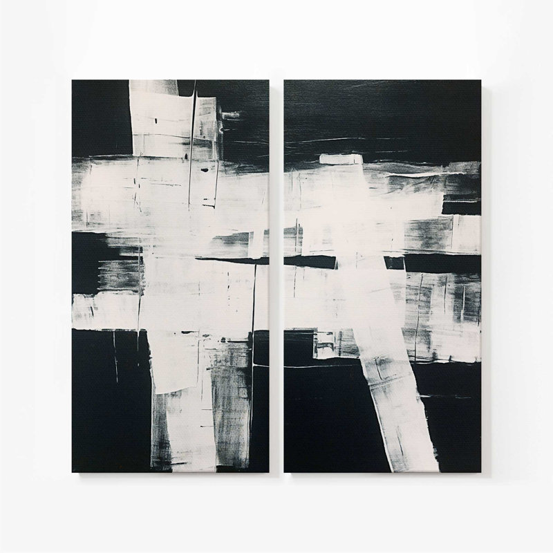 Impression sur toile Eclipsed Onyx Tangle II, Toile tendue, H 72 po x l 72 po x P 1,25 po, 2