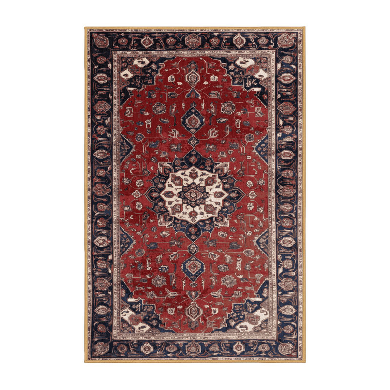 Tapis brun lavable à la machine, Rectangulaire 8 pi x 10 pi