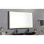 Miroir de salle de bain 72 po x 48 po, fixation murale, fonction brouillard, 3 couleurs, éclairage réglable en continu, cadre en aluminium, miroir noir mat pour la salle de bain, brouillard, température de couleur, intensité variable,-727869163