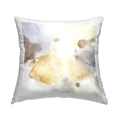Coussin décoratif subtil imprimé abstrait nuageux par M. Gloria Hunter