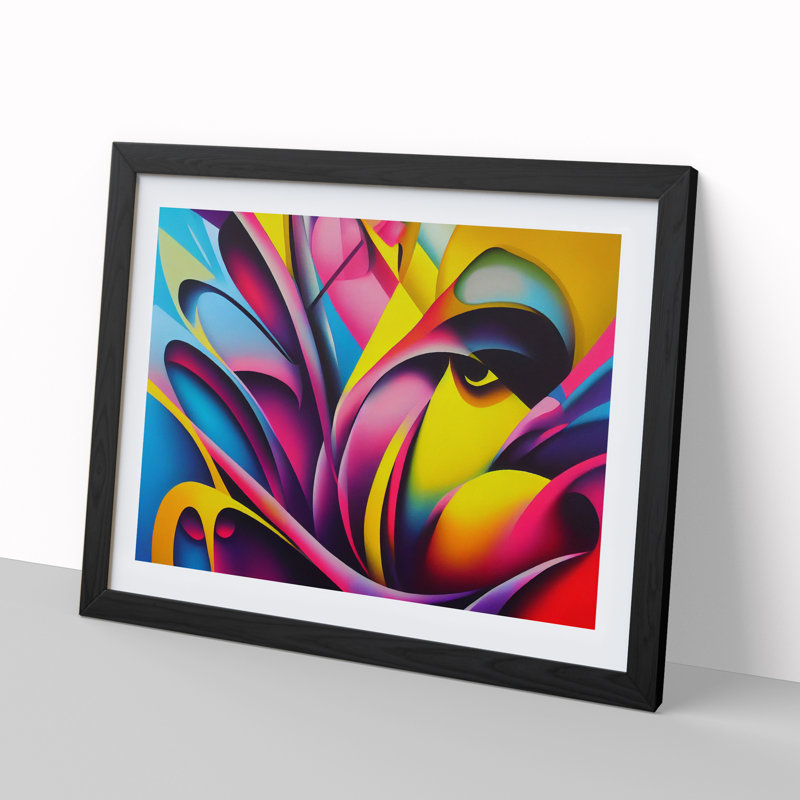 Graffiti Vol.1 - Single Picture Frame Print, Black Framed, 46cm H x 64cm W x 2cm D