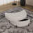 Modern Oversized Upholstered Swivel Barrel Chair With Storage Ottoman-1119762254