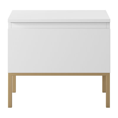 Moaad 49cm W Steel Bedside Table