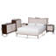 Ensemble de chambre à coucher 5 pièces pour grand lit Allenport Baxton Studio Nikolai