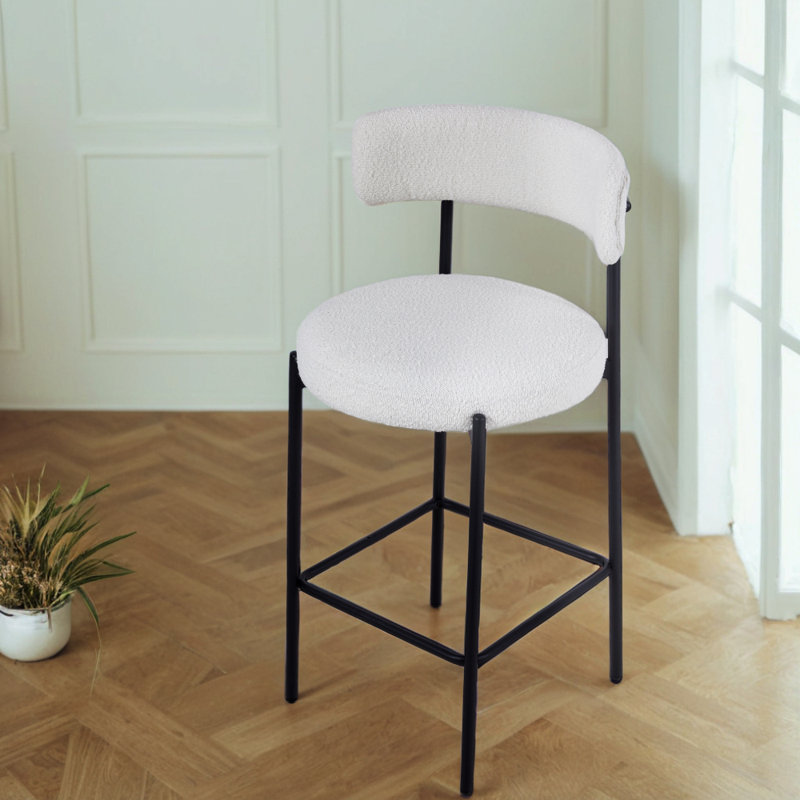Counter Stool with Metal Frame