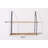 Floating Shelf with Metal Brackets, Wall Mounted Rustic Wood Wall Storage