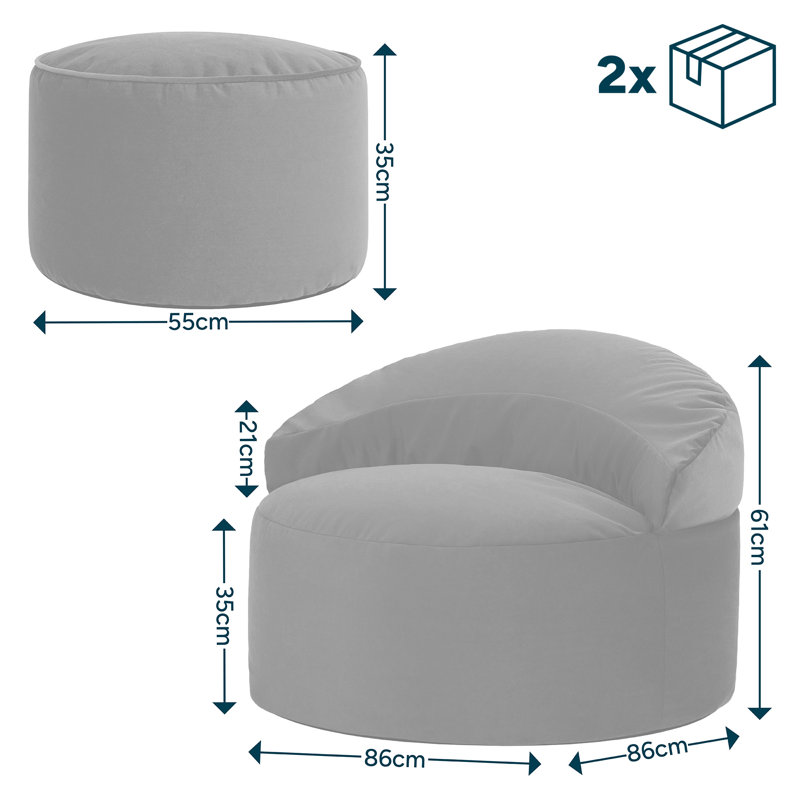 Bean Bag Set, Navy