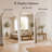 Oversized Arch Floor Mirror with Stand, Wall Mirror-34507444-44507378