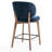 Mid-Century Modern Counter Stool, Fabric Upholstered Barstool With Wingback, Armless Counter Height Bar Stool With Wood Legs, Metal Footrest, For Kitchen Island Bar Counter-1733559152-1733559153
