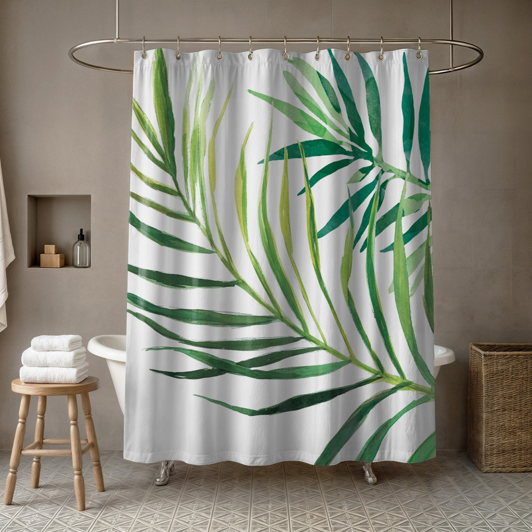 Donte Floral Shower Curtain Bayou Breeze