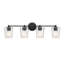  Éclairage pour salle de bain 4 lumières Ballas en nickel satiné-119775490-119775489-119775485