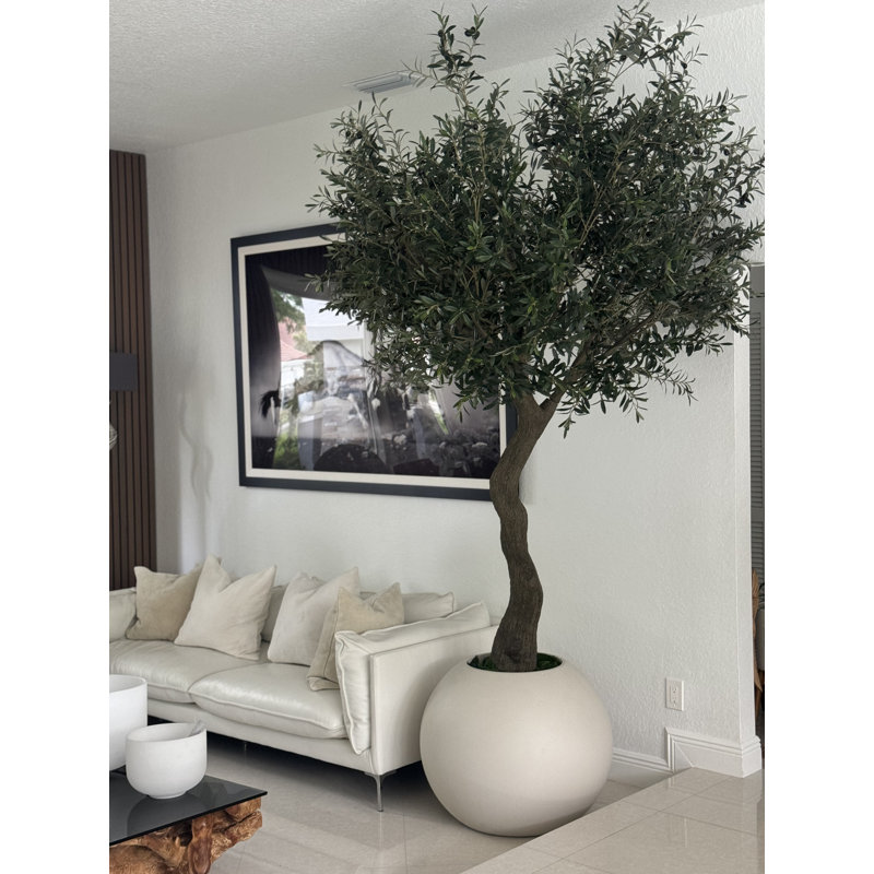 Olive artificielle 30? Globe à fleurs, Beige