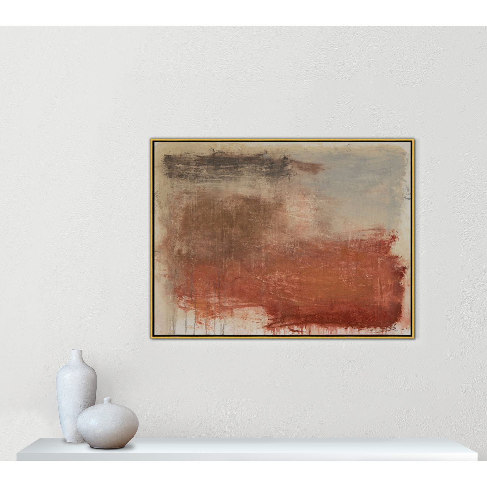Colin "Autumn Over The Riviera" Print, 37.5" H x 49.5" W, Gold
