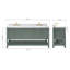 Magnolia Bath Vanity Rectangular Basin S073DCWRV-5488605-12012060
