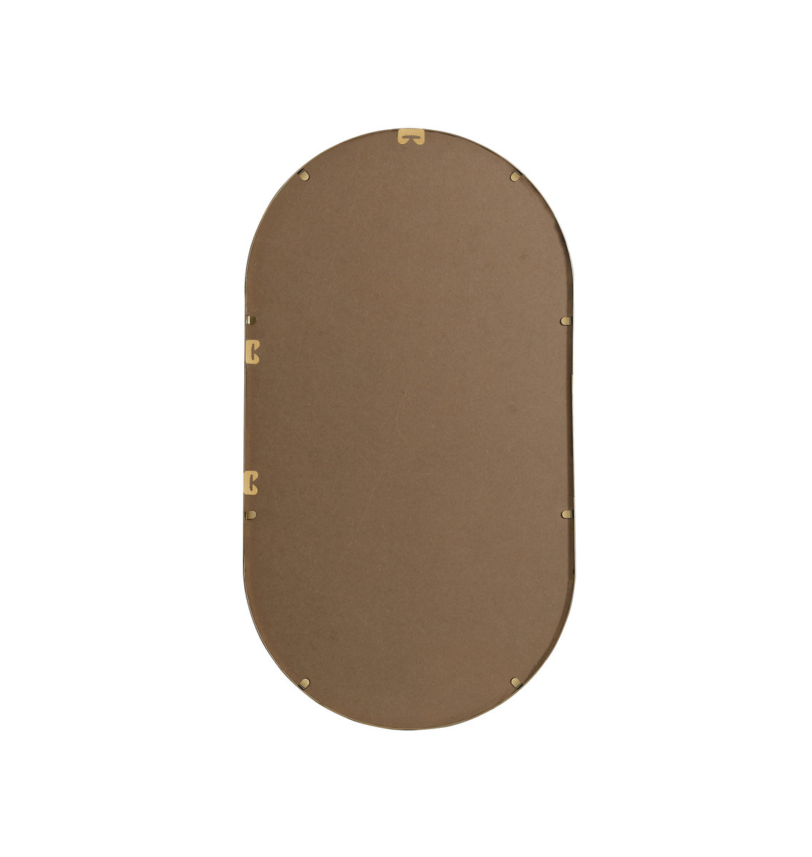 Sabine Metal Pill Wall Mirror, Brass, 36" x 20"