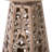 Rustic Round Farmhouse Wooden End Table With Carved Floral Patterns Base, Boho, For Living Room, Bedroom, Distressed -799501102