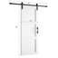 Porte de grange en bois manufacturé 84 po avec quincaillerie d'installation 84 po-96677836