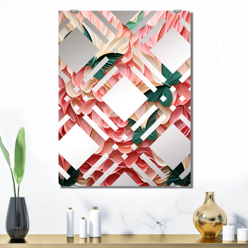 Masalsky - Grand miroir mural papillon MIR138565, 32 po x 24 po