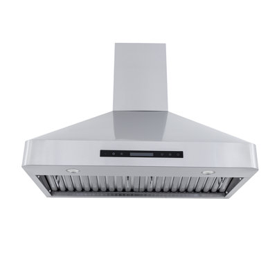  PROLINE 36-Inch Professional Wall Hood, Hood Range Hood, Commercial Quality, Ducted, 900 CFM, Stainless Steel, LED Lights, LCD Touch Control, ULTRA-QUIET Blower Motor, 4 Speed