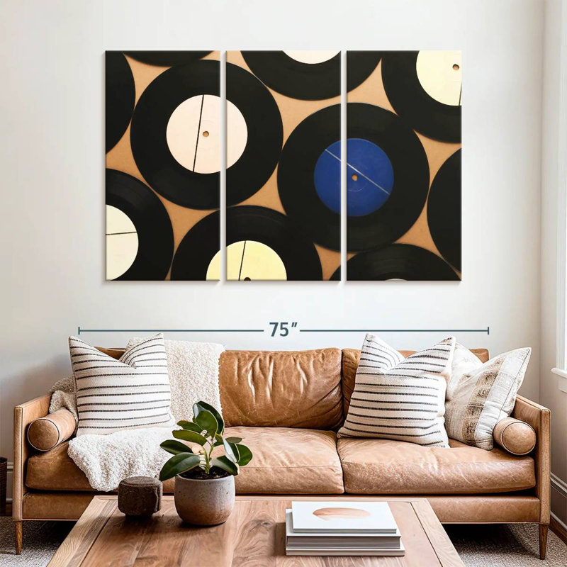 Abarca Vinyl Record Collection, 42" H x 65" W