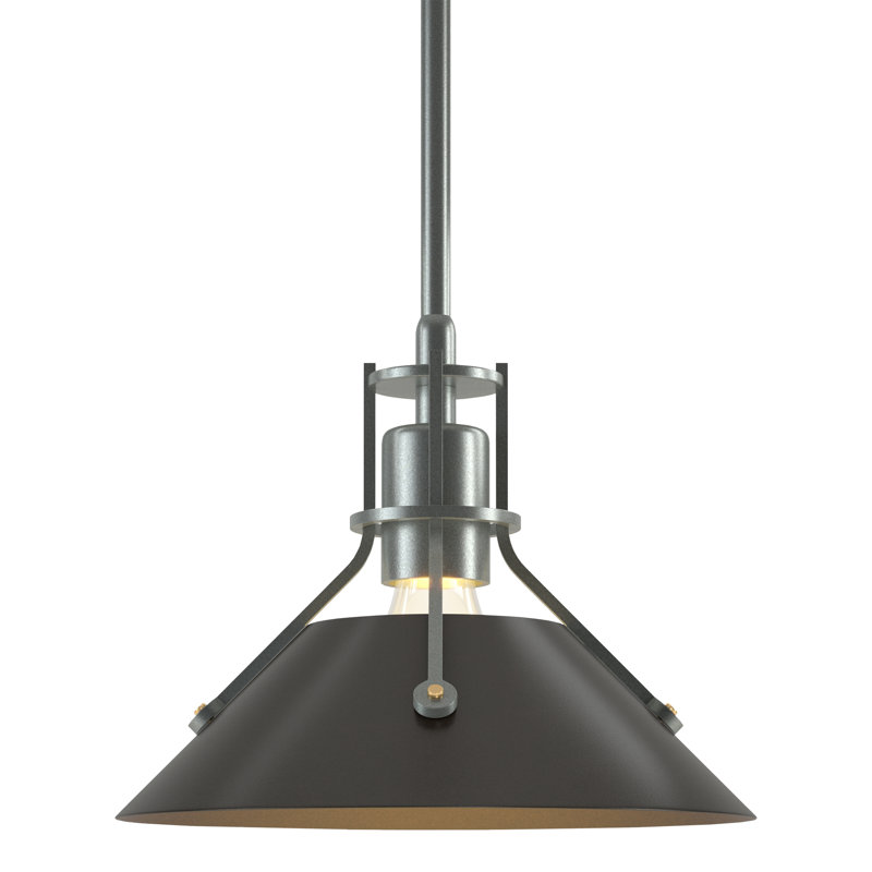 Henry 1 - Light Single Cone Pendant, Vintage Platinum, Oil Rubbed Bronze