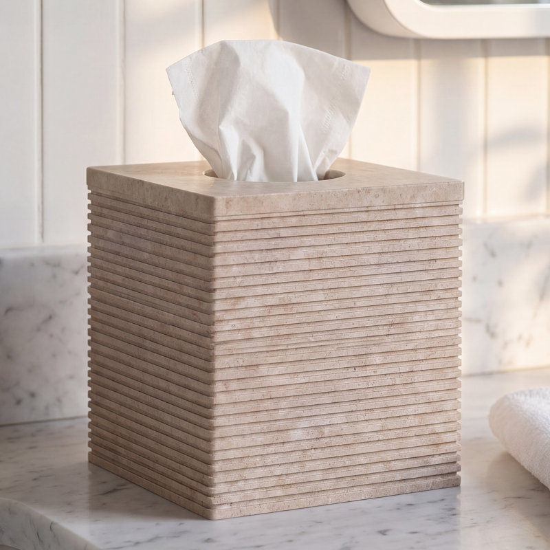 Vici Marble Tissue Box Cover