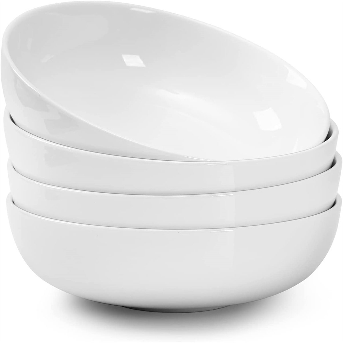 DOWAN 8 Large Serving Bowls - 2 Quart Big Salad Bowl, Porcelain