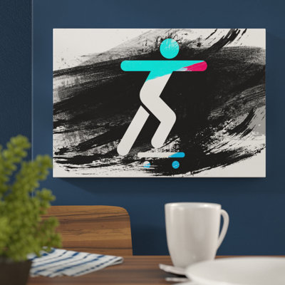 Skateboard Sign - Wrapped Canvas