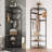 Tetragon Corner Coat Rack Hall Tree With 12 Hooks