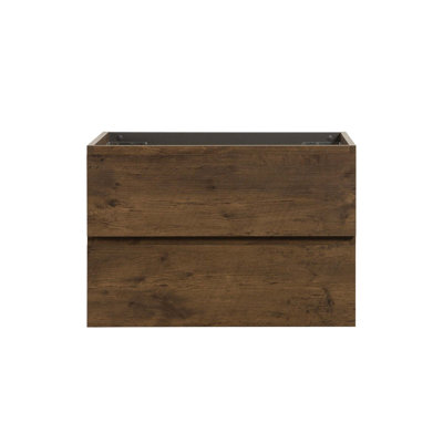 (Base seulement) Base de meuble-lavabo mural avec 2 tiroirs