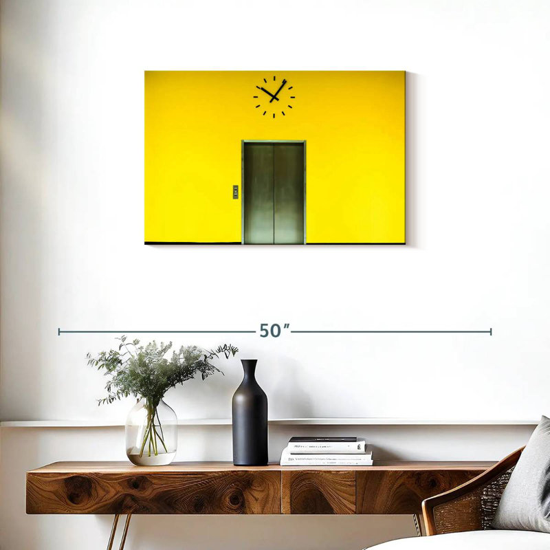 Yellow Elevator, 20" H x 30" W
