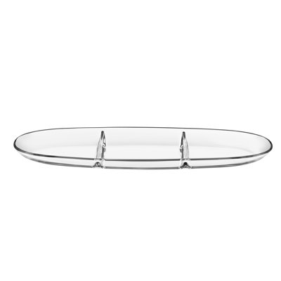 Darby Home Co Rison Glass Divided Serving Dish