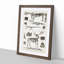 Animal Bones IV 1 Piece Single Picture Frame Wall Art-55544744-55544743