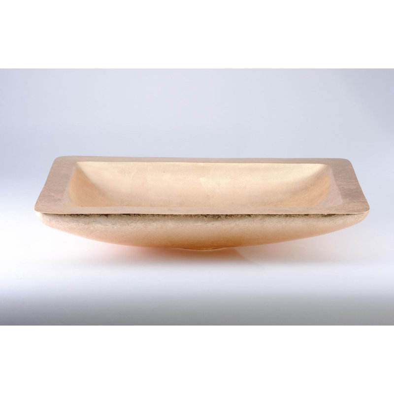 Vogue 25.6'' L Bathroom Sink, Gold Leaf