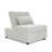 Convertible Sofa With Hidden Pull-Out Bed And Sherpa Upholstery For Modern And Transitional Spaces