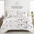 Edgy Flowers Pattern Reversible Duvet Cover Set-1456675871