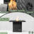 34" Propane Rectangular Steel Gas Fire Pit Table With 50000 BTU