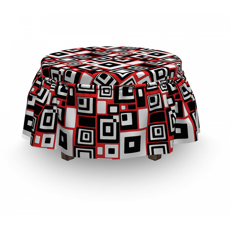 Box Cushion Ottoman Slipcover