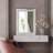 24 Inch Decorative Wall Mirror, Silver Diamond Mirror With Crystal For Wall Decor Living Room Silver Luxury Modern Mirrored Home Decoration