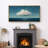 Floating Cloud over Blue Ocean Large Framed Canvas Print Wall Art - Minimalist Coastal Decor-115271060-115271063