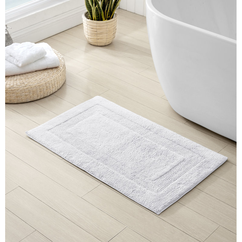 Long Branch Bath Rug, White, 21 x 34