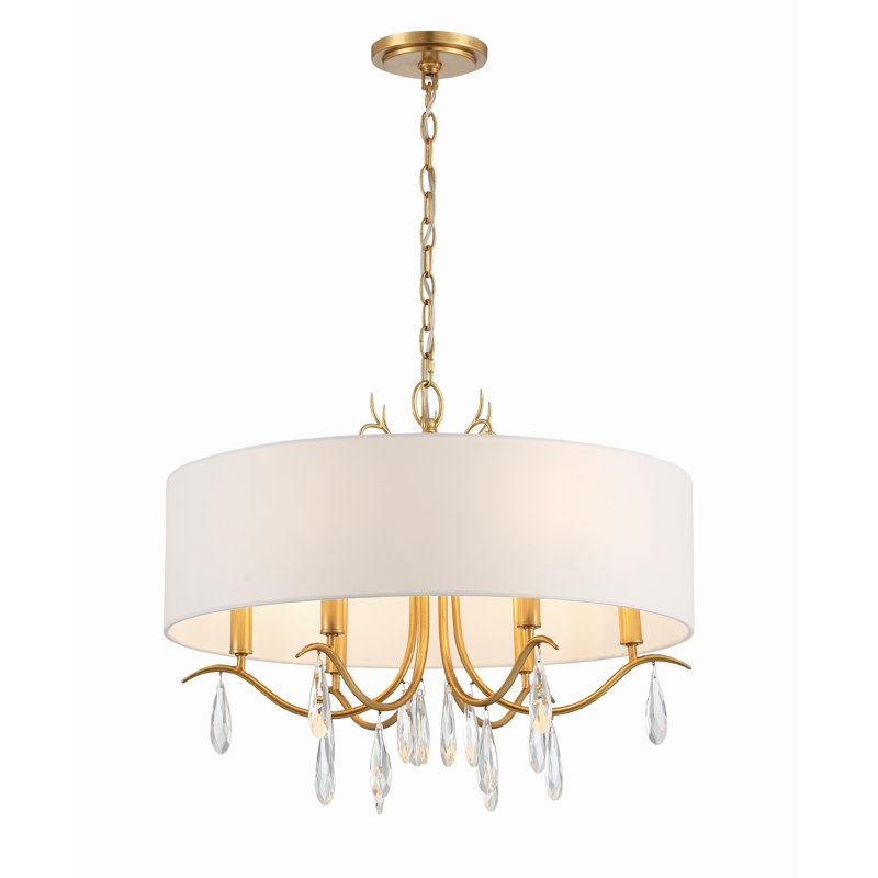 Elliyah 6 - Light Dimmable Drum Chandelier