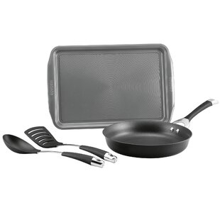 Circulon Cookware 12-Inch Covered Essentials Pan in Brown