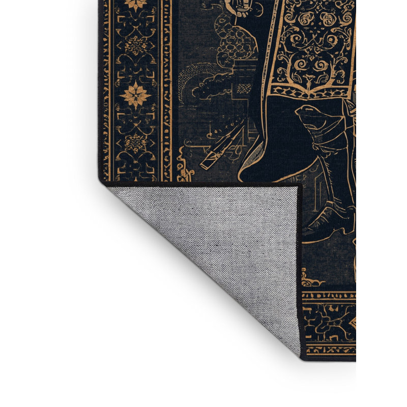 Tapis oriental gris délavé à la machine Alan Paladin, 8 x 12