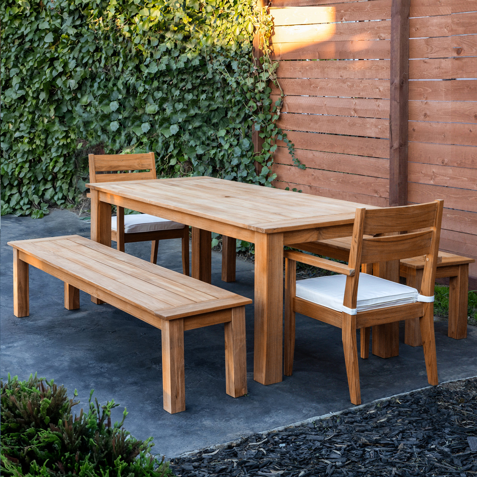 Echols 80" Patio Dining Set