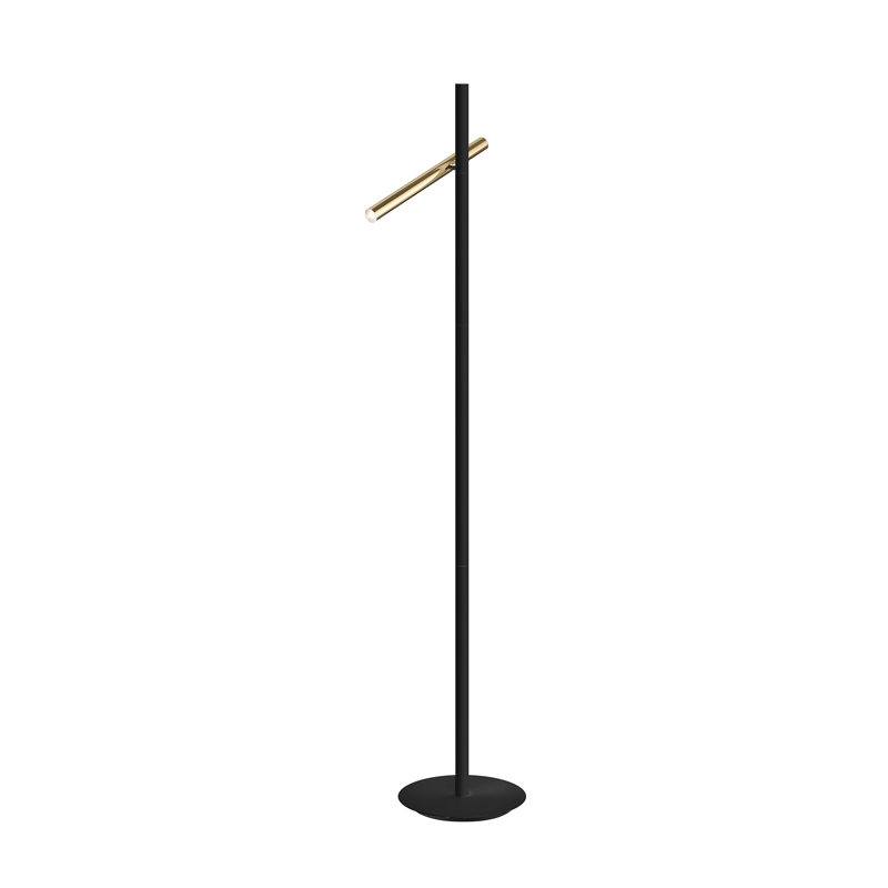 Kuhlmann 167cm Matt Black LED Task Floor Lamp